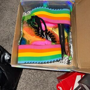 Dolls Kill Multicolor Platform Sandals